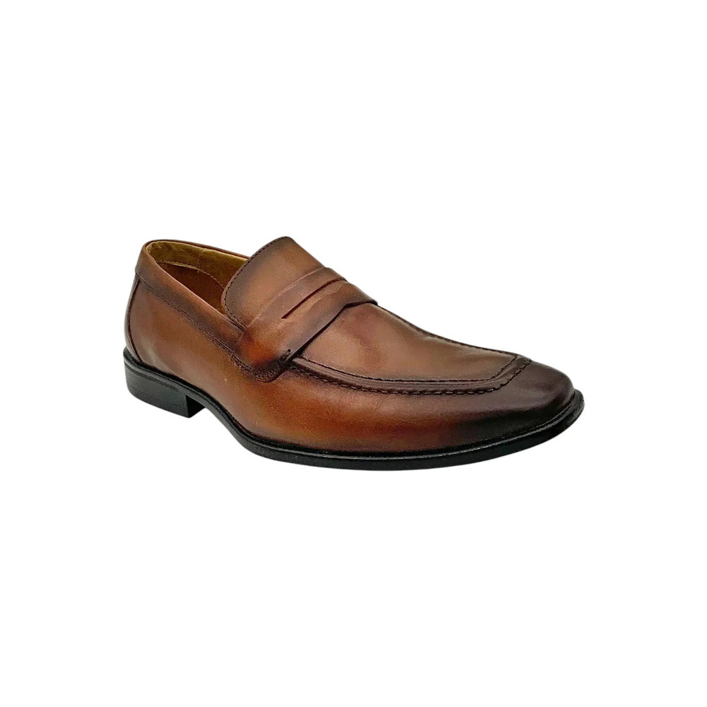 Blanco Garcia Men's Bradon Penny Loafer Whiskey Bronze - Medium